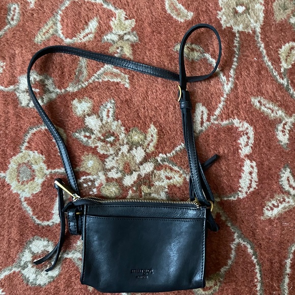 Margot New York Handbags - Margot New York Aiden Black Crossbody Wallet Bag
